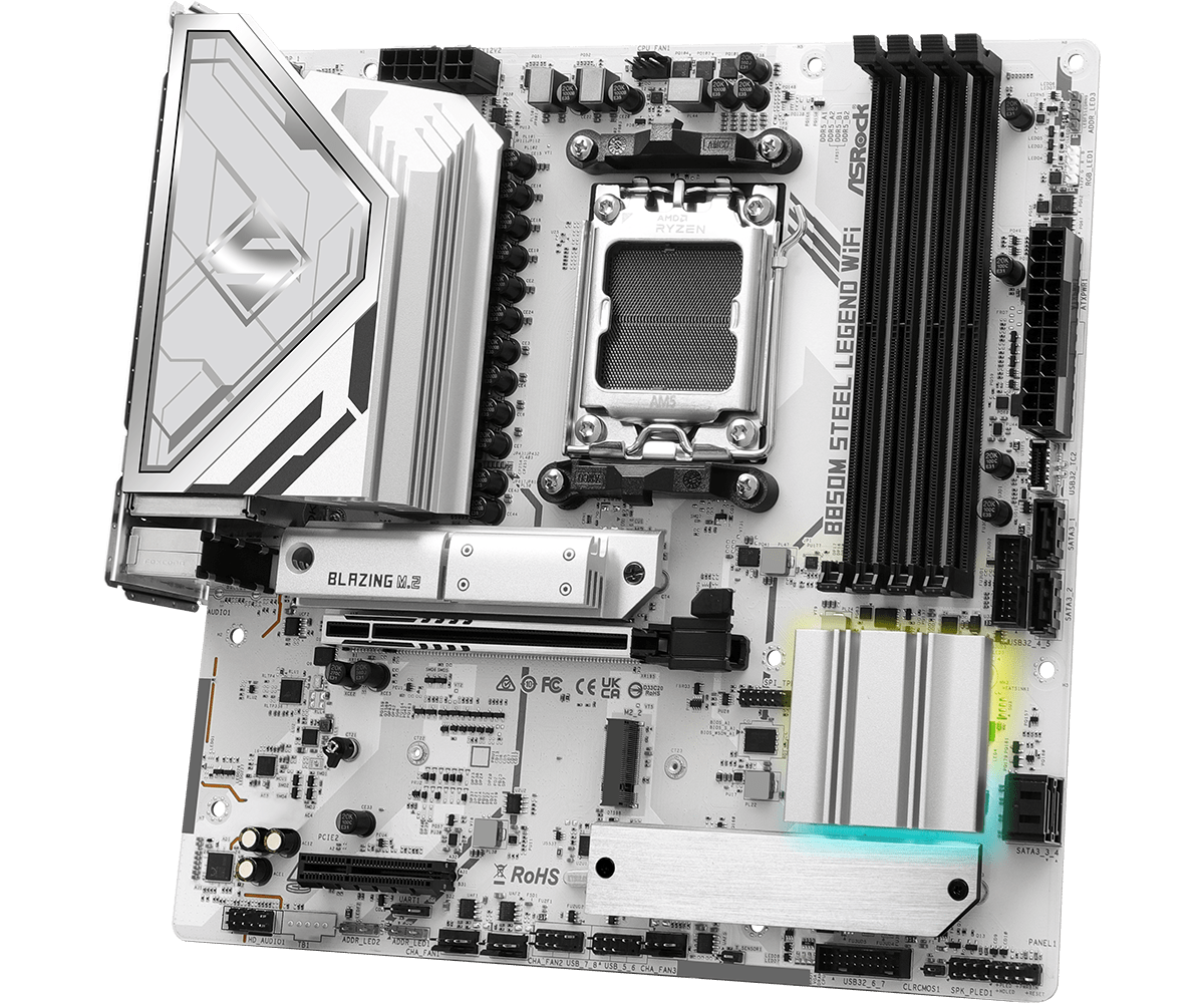    Placa base ASROCK B850M ST - Am5 Micro Atx Pcie 5.0 Motherboard reseña y precio